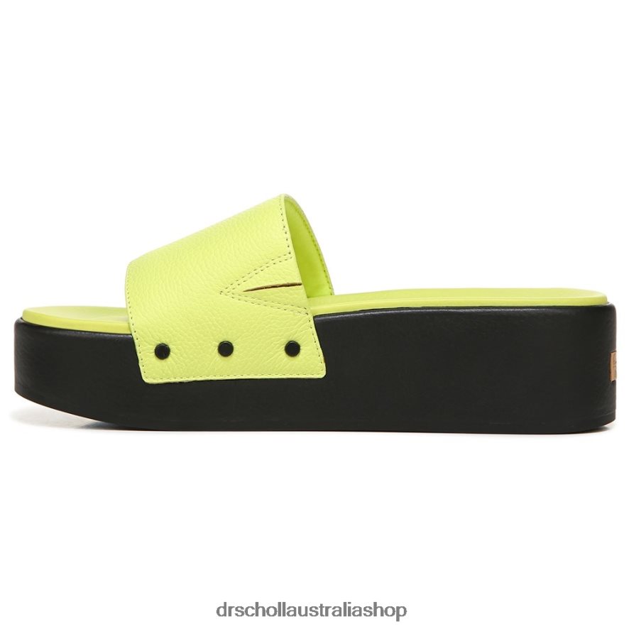 Pisces Max Platform Slide Sandal Unisex Dr. Scholl's 4Z4JXV198 Lime Leather - Image 3