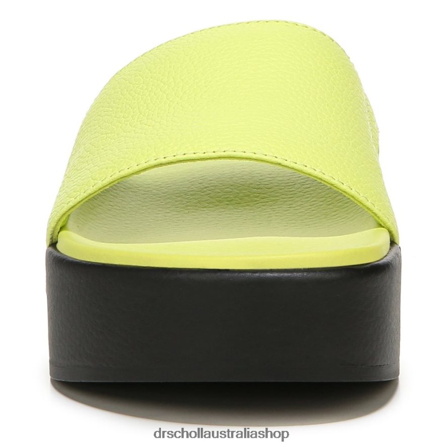 Pisces Max Platform Slide Sandal Unisex Dr. Scholl's 4Z4JXV198 Lime Leather - Image 5