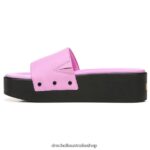 Pisces Max Platform Slide Sandal Unisex Dr. Scholl's 4Z4JXV200 Purple Leather - Image 3