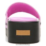 Pisces Max Platform Slide Sandal Unisex Dr. Scholl's 4Z4JXV200 Purple Leather - Image 6