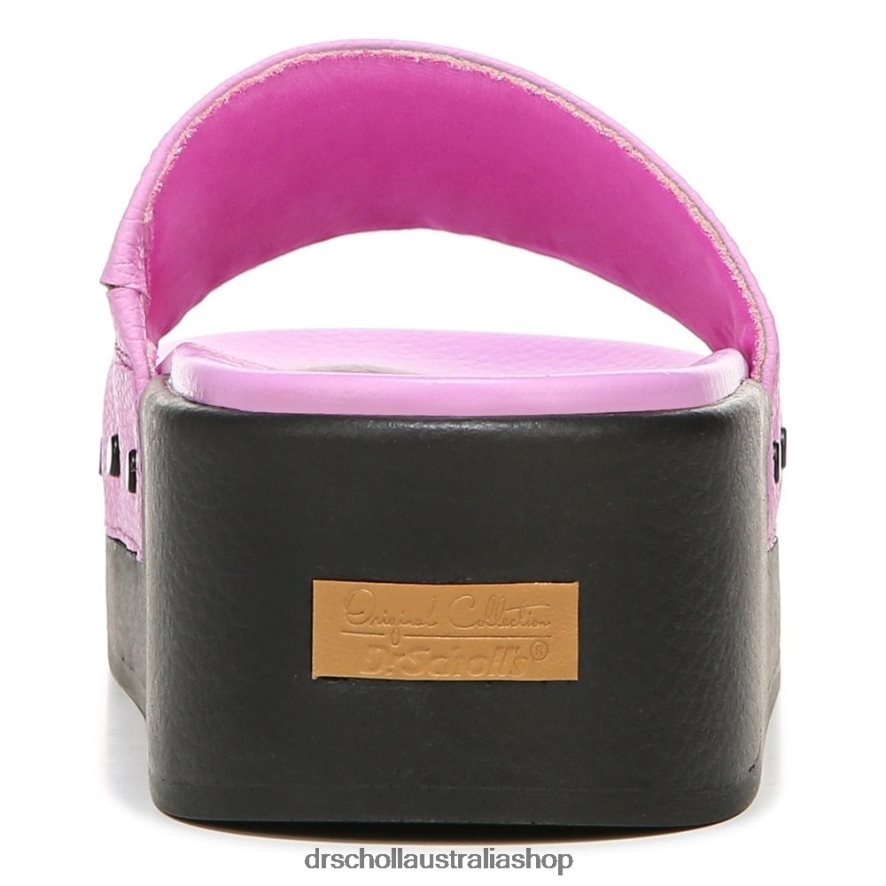 Pisces Max Platform Slide Sandal Unisex Dr. Scholl's 4Z4JXV200 Purple Leather - Image 6