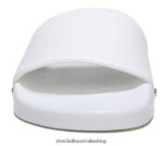 Pisces Pool Slide Sandal Unisex Dr. Scholl's 4Z4JXV188 White Leather - Image 5