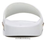 Pisces Pool Slide Sandal Unisex Dr. Scholl's 4Z4JXV188 White Leather - Image 6