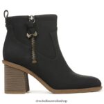 Rodeo Block Heel Bootie Unisex Dr. Scholl's 4Z4JXV230 Black Synthetic - Image 2