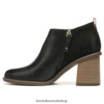 Roxanne Block Heel Ankle Boot Unisex Dr. Scholl's 4Z4JXV246 Black Synthetic - Image 3
