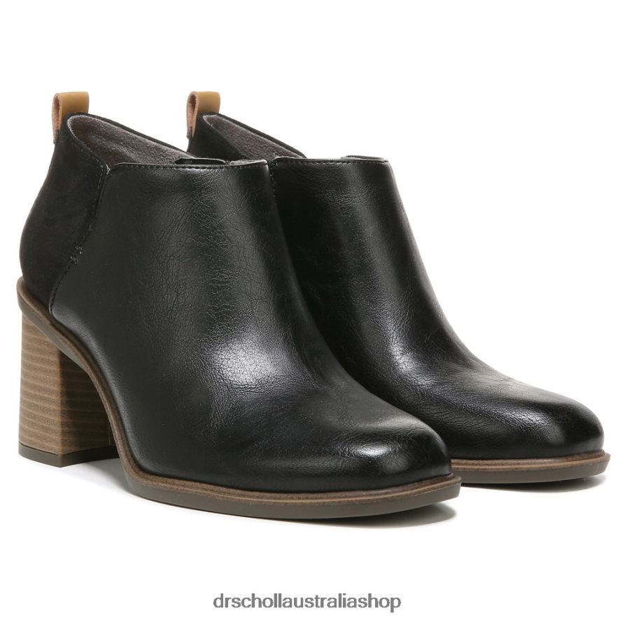 Roxanne Block Heel Ankle Boot Unisex Dr. Scholl's 4Z4JXV246 Black Synthetic - Image 1