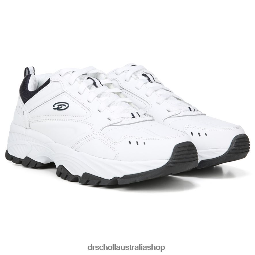 sebastian_walking_shoe_unisex_dr_scholls_4z4jxv303_white_navy_leather.jpg Sebastian Walking Shoe Unisex Dr. Scholl's 4Z4JXV303 White/Navy Leather - Image 1