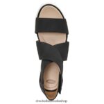 Sheena Wedge Sandal Unisex Dr. Scholl's 4Z4JXV128 Black Smooth - Image 4