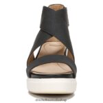 Sheena Wedge Sandal Unisex Dr. Scholl's 4Z4JXV128 Black Smooth - Image 5