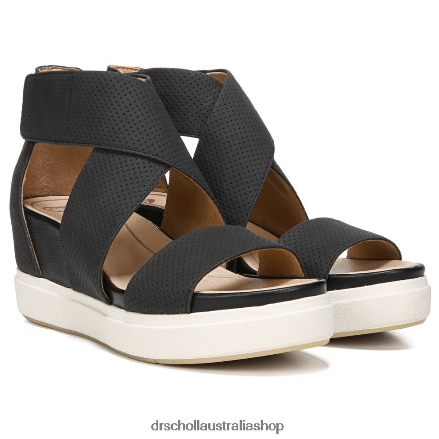 sheena_wedge_sandal_unisex_dr_scholls_4z4jxv128_black_smooth.jpg Sheena Wedge Sandal Unisex Dr. Scholl's 4Z4JXV128 Black Smooth - Image 1
