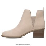 Teammate Heeled Bootie Unisex Dr. Scholl's 4Z4JXV142 Putty Microfiber - Image 3