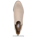 Teammate Heeled Bootie Unisex Dr. Scholl's 4Z4JXV142 Putty Microfiber - Image 4