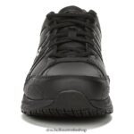 Titan 2 Slip Resistant Sneaker Unisex Dr. Scholl's 4Z4JXV291 Black Leather - Image 5