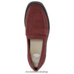 Vibrant Loafer Unisex Dr. Scholl's 4Z4JXV227 Rich Red Fabric - Image 4