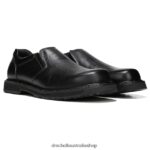 Winder II Slip Resistant Slip On Unisex Dr. Scholl's 4Z4JXV290 Black Leather